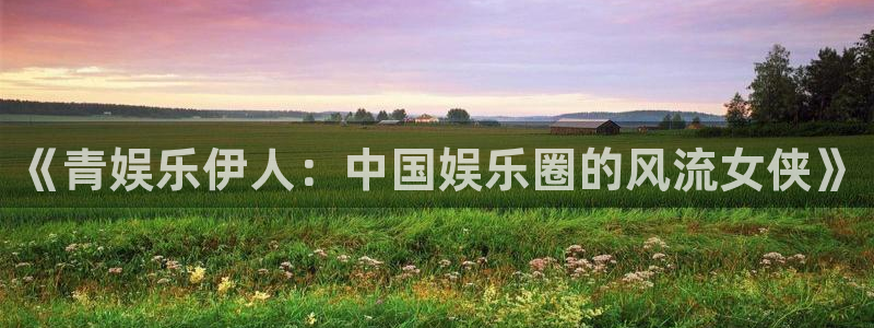 尊龙时凯登录注册：《青娱乐伊人：中国娱乐圈的风流女侠》