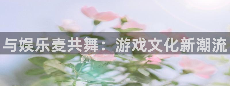 尊龙时凯体育注册代理：与娱乐麦共舞：游戏文化新潮流